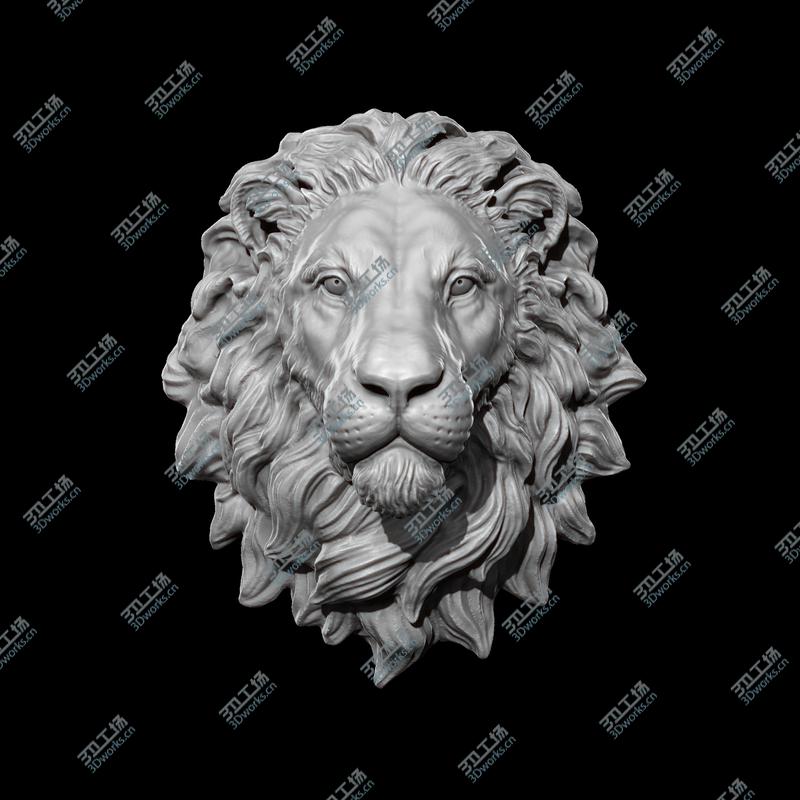 images/goods_img/20210319/Lion Head Statue 3D/3.jpg